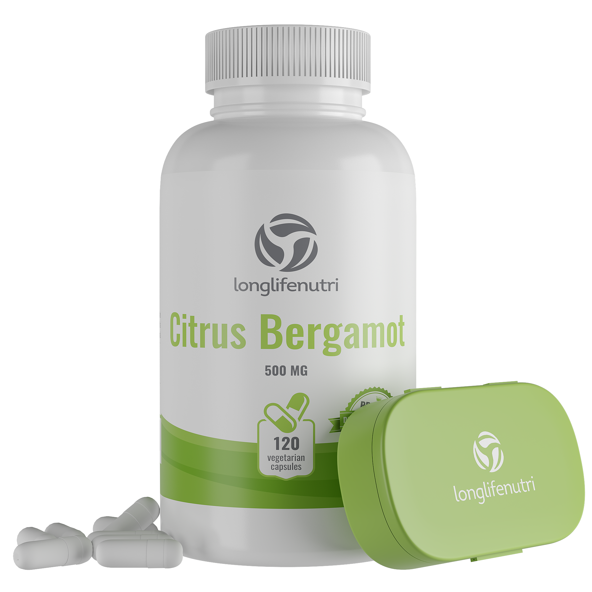 Citrus Bergamot 500mg - 120 Vegetarian Capsules