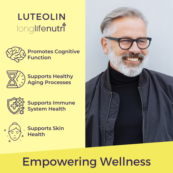 Luteolin 200mg for Strengthen Cognitive Function, 3-Month Supply, Made in USA