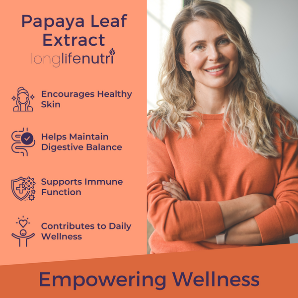 Papaya Leaf Extract 10:1 Supplement 12,000mg - 240 Vegetarian Capsules